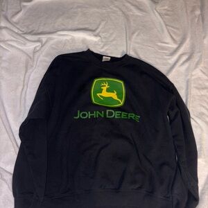 John Deere Pullover Sweatshirt Men’s XL Black